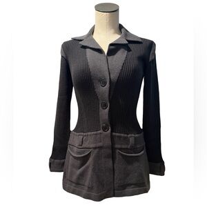 D.Exterior Ribbed Sweater Dress